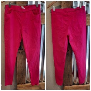 Betsey Johnson Hot pink pants leggings S-M Betseys Boutique